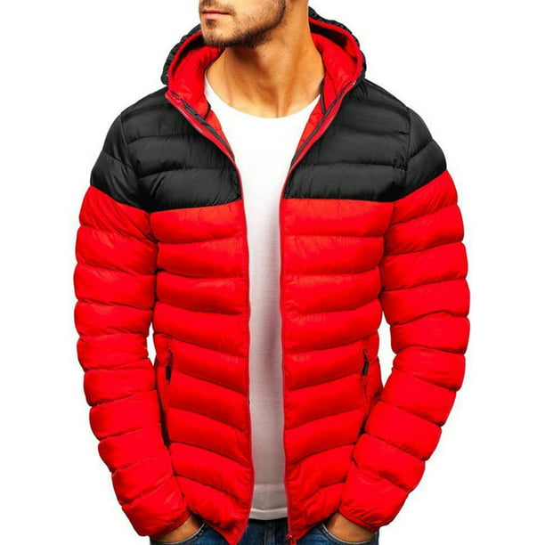 Mens Warm Padded Heavyweight Winter Jacket Military Style Bomber Fur Hooded